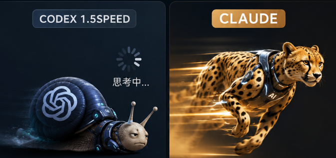 NorthofGray's tweet photo. Codex 1.5speed 怎么也感觉也没Claude 流畅呢？ 是我错付了吗？ https://t.co/uKY0AgJm0Y