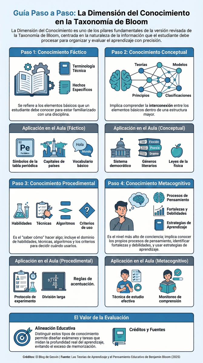 gesvin's tweet photo. 🧠 ¿Sabes que la Taxonomía de Bloom tiene 4 tipos de conocimiento que transforman cómo enseñas? Descubre más aquí 👉 https://t.co/RHD2gGdATJ 📚✨
#Educación #TaxonomíaDeBloom #Docentes vía @gesvin https://t.co/NCCOUMccUM