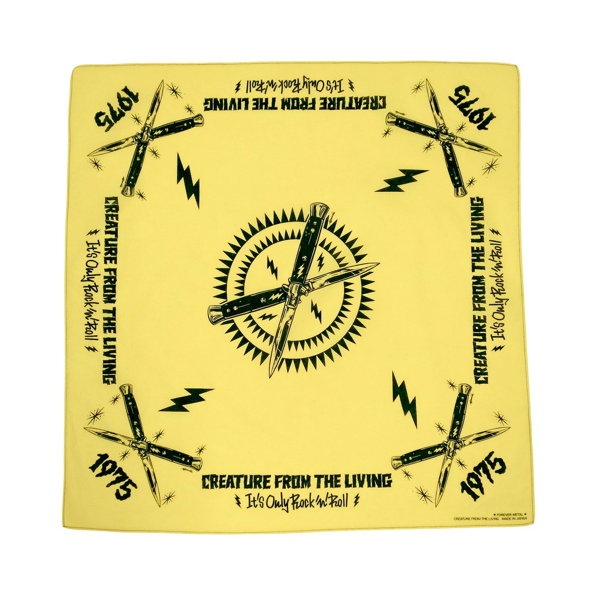 greed_store's tweet photo. #creaturefromtheliving
●「SWiTCHBLADE」Bandana!!
Artwork by #KNUCKLE ( #LittleChopDesign )
特殊な加工を施し、ビンテージの様な雰囲気に仕上げています!!
◎ご購入はコチラ
https://t.co/Fj6xtrImdv https://t.co/rGETZtMFWW