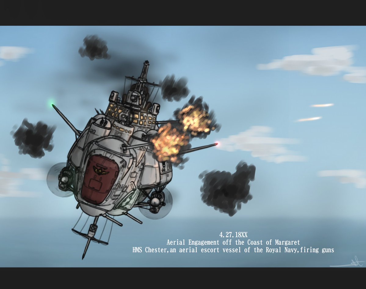 saku_1424's tweet photo. プリプリ世界線風架空空中艦ももう4隻目 https://t.co/gykap6VJIU