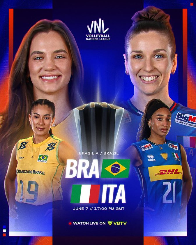 Limite_Volei's tweet photo. É HOJE!!! 🇧🇷🇧🇷🇧🇷

Chegou o dia da partida mais importante para o Brasil na etapa de Brasília! Vamos tirar essa invencibilidade italiana 🔥

📺 Sportv e GETV transmitem a partir das 13H00 

#VoleiNoSportv #VNL26 https://t.co/1ATiCIEO0u
