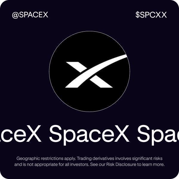 krakenfx's tweet photo. $SPCXX pre-IPO perpetual futures now live with up to 5x leverage 🚀

☑️ Long or short
☑️ Hedge an existing SpaceX position
☑️ Multi-collateral margin
☑️ No expiry

Start trading the $SPCXX pre-IPO perp 👇 https://t.co/F0i0YCEJeR

*Geo restrictions apply https://t.co/zHFhlixCCd