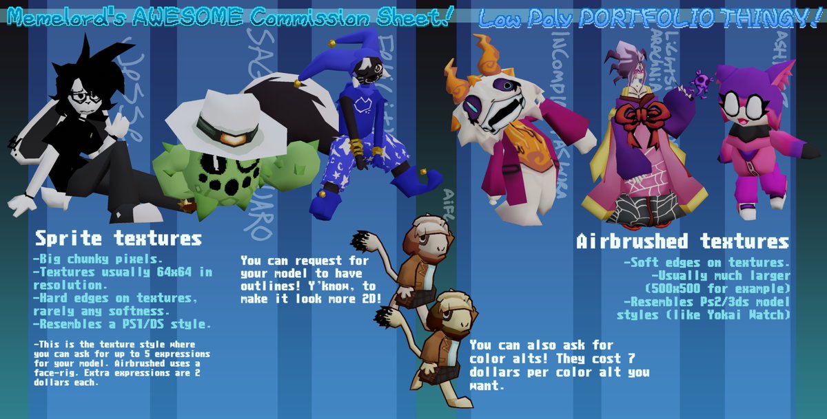 LiteMemeland's tweet photo. lookie, it's a brand new commission sheet!

like always, be sure to read everything, and my discord is "memelordr" if you'd like to talk there, especially with the weird chat update

retweets are extremely appreciated https://t.co/JvC1lNkC6L