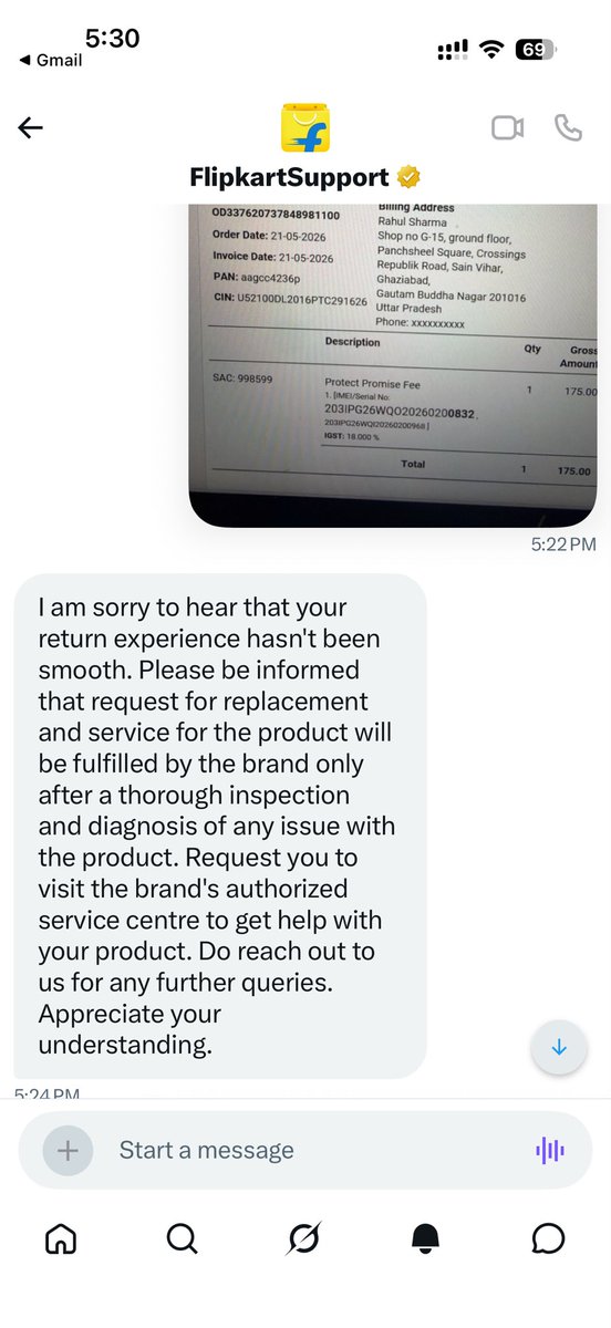 Rahul12757463's tweet photo. @flipkartsupport Now customer is like football between FLIPKART and brand after given many proofs https://t.co/V2nmTTtUqX