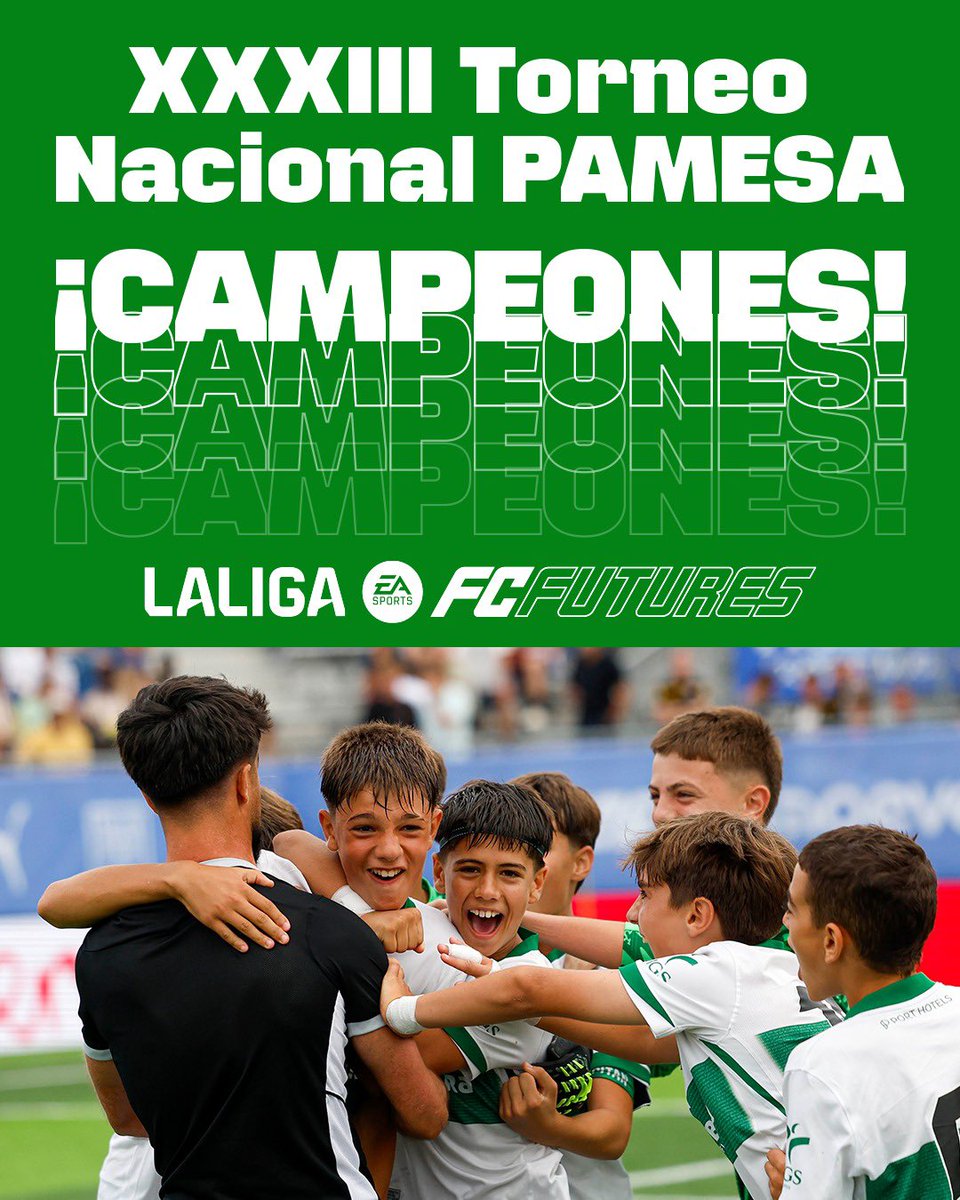LaLiga's tweet photo. ¡Enhorabuena, @futbolbaseECF ! 🏆

#LALIGAFCFUTURES | @elchecf https://t.co/8ALLmFuJAl