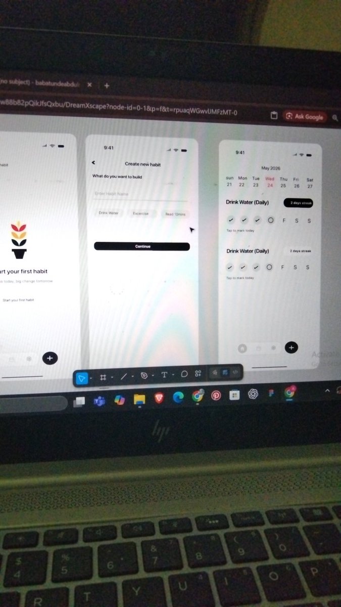 Thegoatman147's tweet photo. A clean and intuitive Habit Tracker screen that helps users track daily routines, maintain streaks, and build consistency with a simple, distraction-free interface. https://t.co/6IuaxMboof