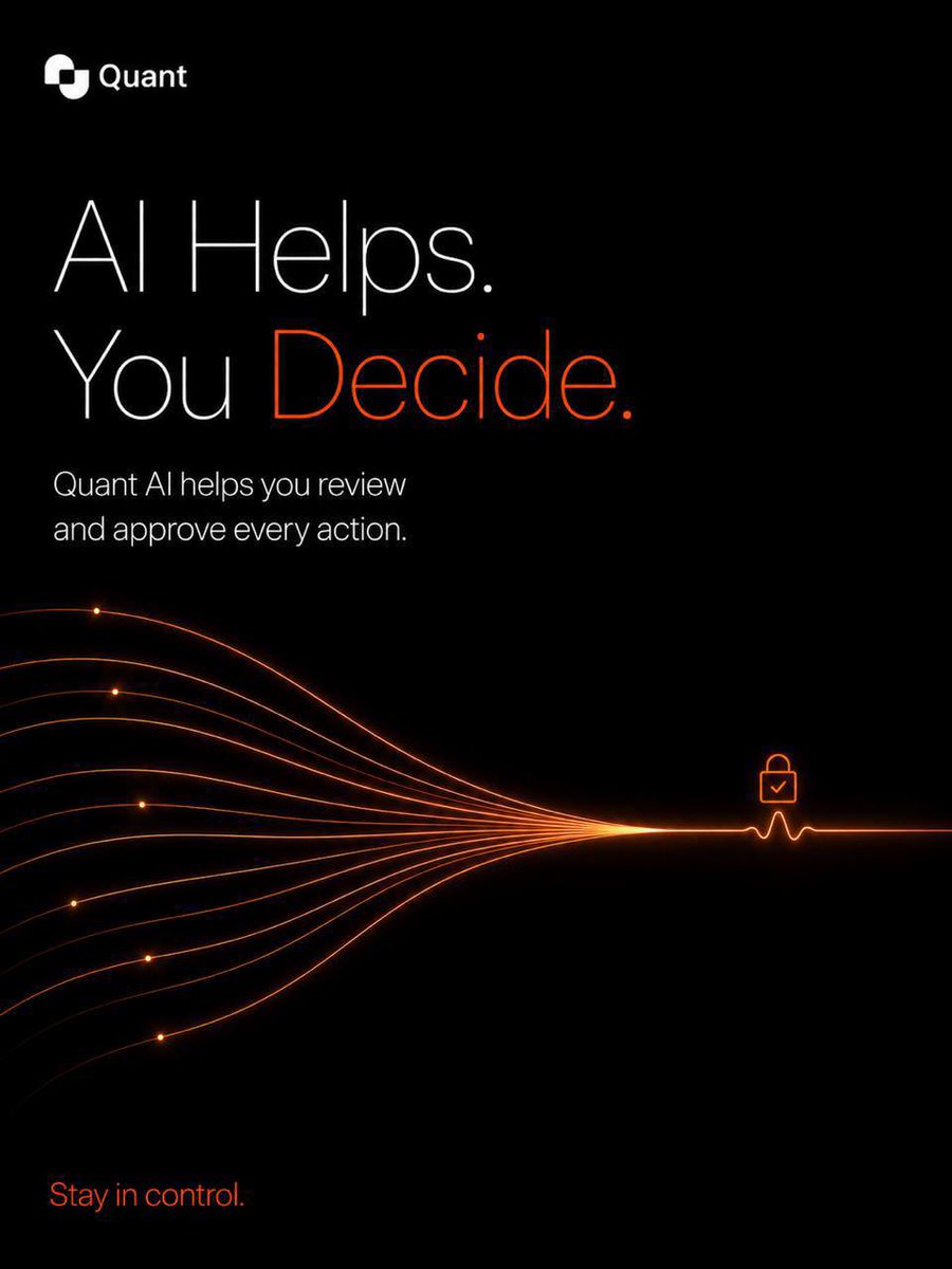 big_kedy's tweet photo. Most people hear AI trading and immediately wonder, does the AI control my money?

The best trading tools shouldn’t take decisions away from you. They should help you understand what’s happening, show you your options, and make execution easier, while keeping you in control every step of the way.

That’s exactly what @tryquantio is building.

Instead of navigating complicated charts, multiple platforms, and confusing interfaces, you simply tell Quant AI what you want to do.

Want to buy?
Want to sell?
Want to rebalance your portfolio?
Want to copy a top trader?

Just ask.

But here’s the important part:

Quant AI doesn’t take control of your funds.

It helps you analyze the market.
It helps prepare actions.
It simplifies execution.

Yet every action still requires your review and approval before anything happens.

Your wallet.
Your funds.
Your decision.

That’s how AI should work, making trading faster, simpler, and more accessible without becoming a black box.

The future of trading isn’t just about automation.

It’s about transparency, security, and keeping users in control. 

Join the whitelist and get early access:

https://t.co/FNf6RL3cAU
https://t.co/e6jzXmgHbI

#QuantAIPioneers