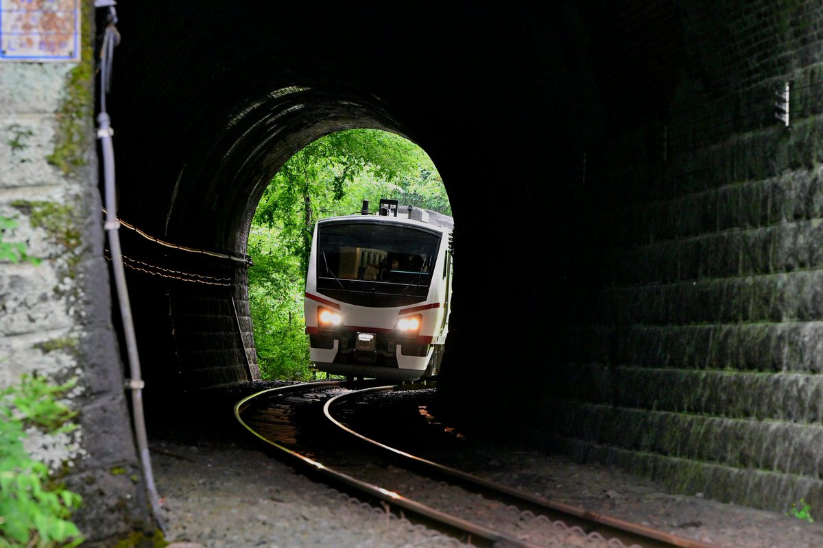 galaxy_exp_666's tweet photo. 2026/6/7  団体臨時列車「ひなび～ココロで感じる磐越東線～」  HB-E300系  ひなび(陽旅)   
晴れた日にまた来てくださいね https://t.co/4ARbRsi04n