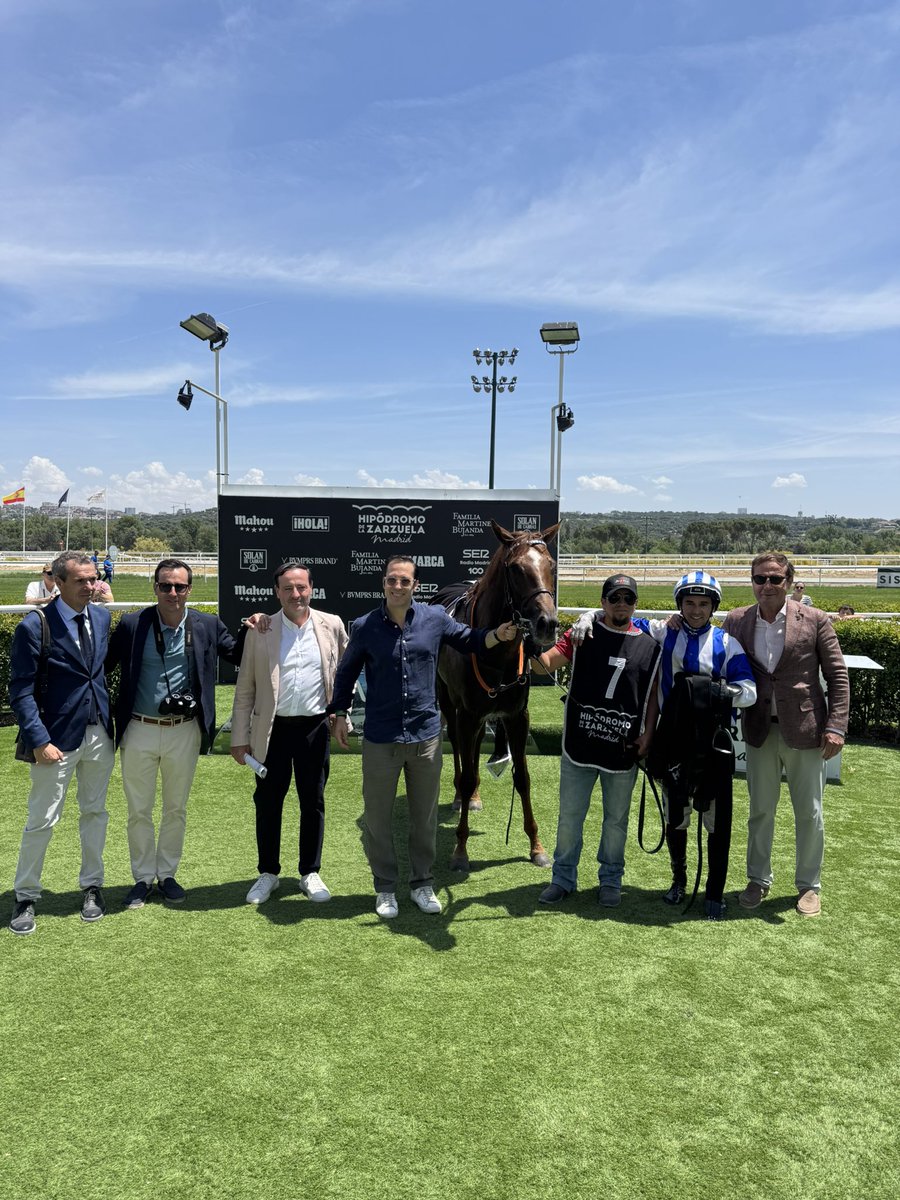 HipodromoMadrid's tweet photo. Quinta carrera: Gran Premio Villapadierna (Derby Español) 

🥇 Majestad, Cuadra Mediterráneo, preparación de @ArizkorretaR y monta de @jgelabertb 
🥈 Light L’Audrielle
🥉 Time Tight 

¡Enhorabuena a los ganadores!🏇🏆 https://t.co/k56fiok0ky