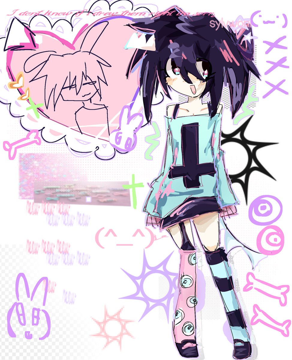 sylvwoni's tweet photo. Pastel goth twotime I made for a friend #foresaken https://t.co/fQ5lY0FZgT