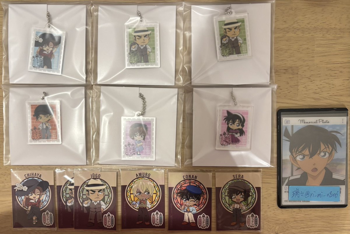 ri_mi_09206's tweet photo. 交換 譲渡 買取
名探偵コナン コナンカフェ  アクリルスタンド アクスタ コースター ステッカー 特典 アクリルキーホルダー アクキー

譲▶︎ 千速 萩原 ○重悟 キッド コナン 灰原 赤井 安室 ○蘭 世良

求▶︎ 新一  ※レトロ優先
        〜定価+送料

レトロ⇔マリン可
1部○含む優先 https://t.co/2FWGNfdYWW