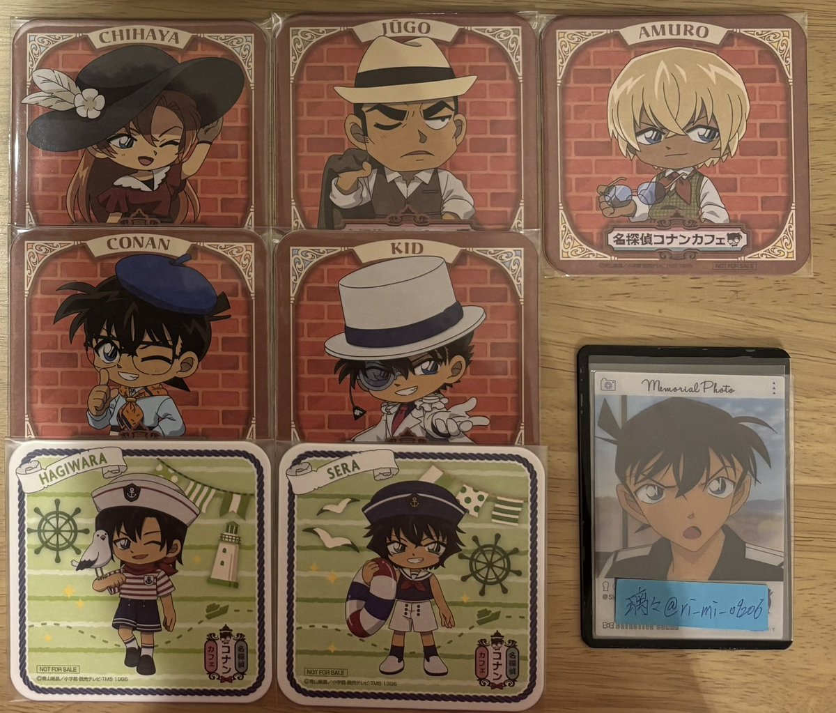ri_mi_09206's tweet photo. 交換 譲渡 買取
名探偵コナン コナンカフェ  アクリルスタンド アクスタ コースター ステッカー 特典 アクリルキーホルダー アクキー

譲▶︎ 千速 萩原 ○重悟 キッド コナン 灰原 赤井 安室 ○蘭 世良

求▶︎ 新一  ※レトロ優先
        〜定価+送料

レトロ⇔マリン可
1部○含む優先 https://t.co/2FWGNfdYWW