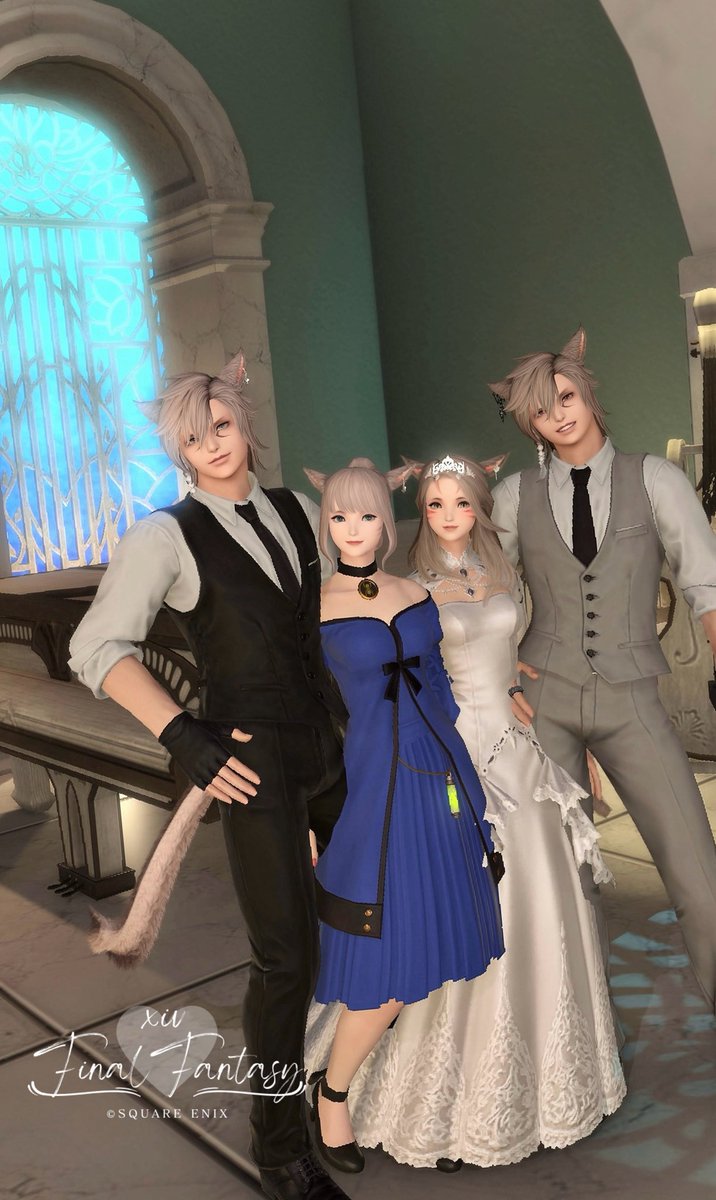 ALuuu_FF14's tweet photo. #FF14  #ミコッテ
２次会だけほんの少しだけ参加😊
おめでとう🐈‍⬛🐈✨ https://t.co/CfyrHpergC