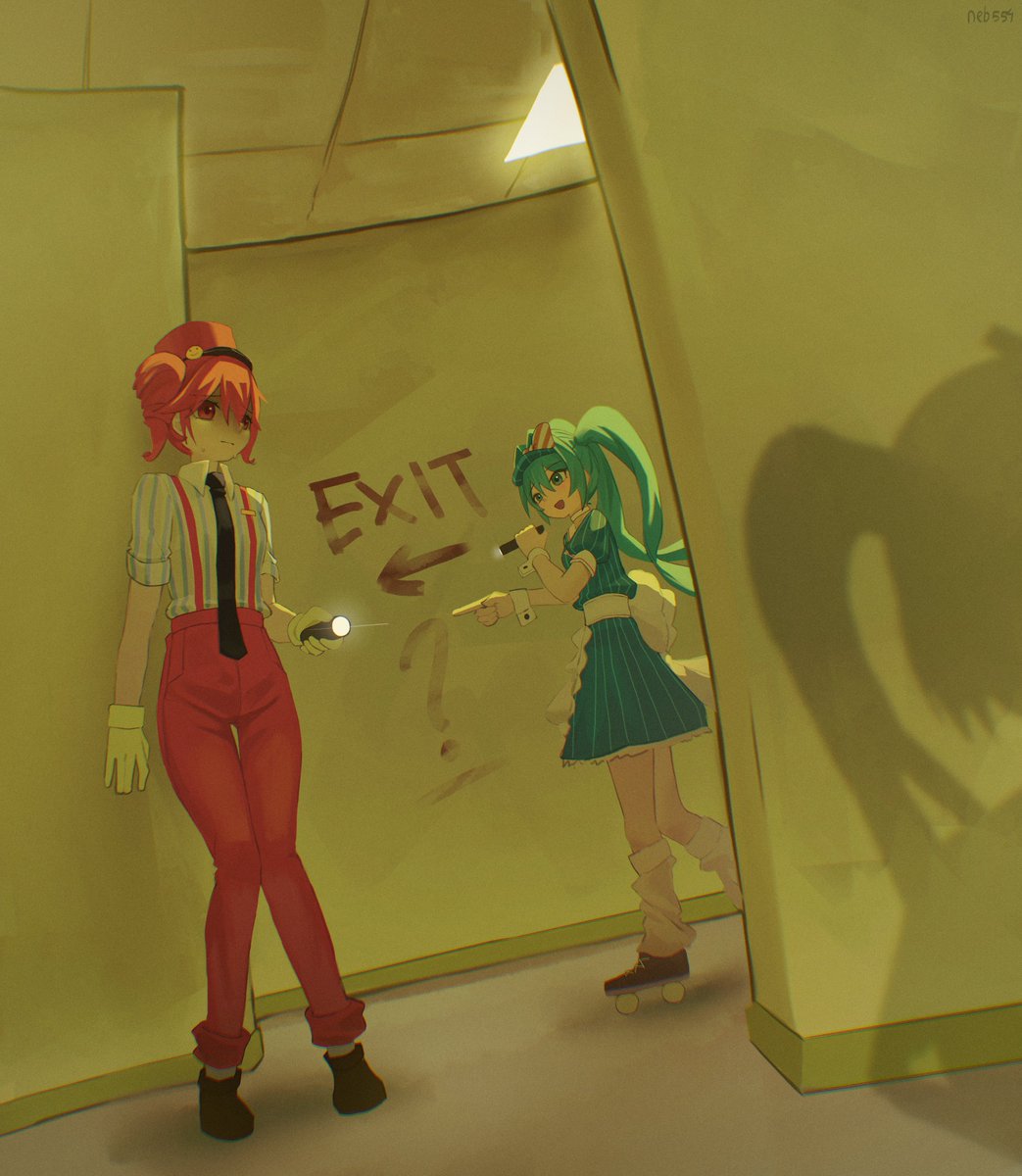 neb554's tweet photo. Exit?

#重音テト #初音ミク #亞北ネル #Backrooms https://t.co/fQ1xDusZh8