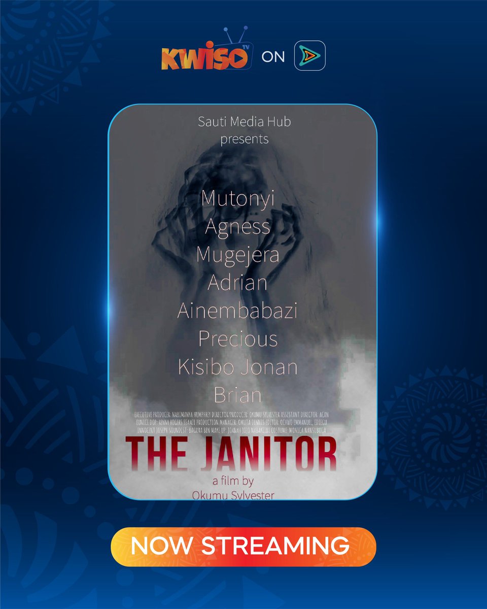 KwisoTV_'s tweet photo. Spend your Sunday afternoon with The Janitor on Kwiso TV.
Watch for FREE on AfroMobile and discover more captivating African dramas.
#Afromobileug #KwisoTv #TheJanitor https://t.co/vPf2iCI6OP