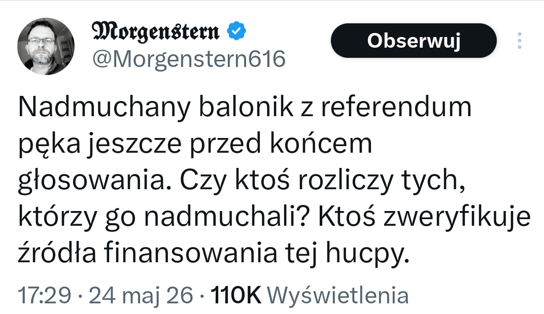 Revolt4334's tweet photo. @Morgenstern616 To co powiedział to akurat prawda. Ty się już mordzia więcej za matematykę może nie bierz bo Ci idzie jak z liczeniem głosów na referendum. https://t.co/vwAyiTIZka