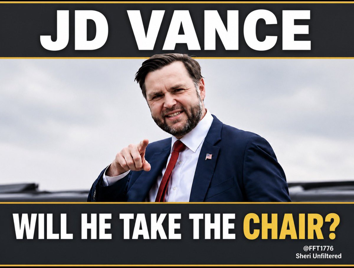 FFT1776's tweet photo. 🚨JD VANCE Must TAKE THE CHAIR from Thune🔥

Sen. Mike Lee confirmed that as VP, JD Vance is the constitutional President of the Senate. He can walk into the chamber anytime, take the Presiding Officer’s chair, and get to work.

PRESIDE over the SENATE, JD.
THE TIME IS NOW 💯🦅

What do you all think? 
Will Vance do it?