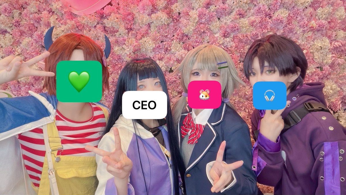 kitsuneudon_213's tweet photo. ⚠︎コスプレ⚠︎

恒例のﾊﾟｽﾃｯﾄ女子～～～✌️

（※💚はほぼnmmnらしいので配慮） https://t.co/rjc4taDGqR