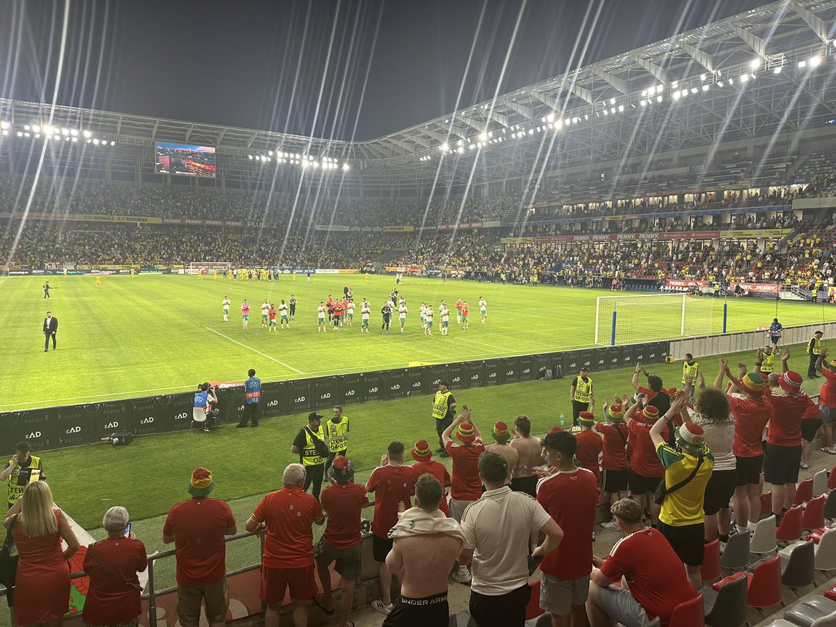 BrynLaw's tweet photo. Last beer in Bucharest. Great trip in the company of good people. Diplomats in bucket hats. The Romania fans waiting to clap as we were finally allowed to leave the stadium was a nice moment. #redwall 🏴󠁧󠁢󠁷󠁬󠁳󠁿 https://t.co/3nsGoCIcG8