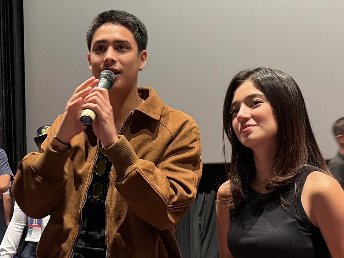 StarCinema's tweet photo. Donny Pangilinan and Belle Mariano at the Blockscreening of Bellievers. ✨

📍SM Bacolod | Cinema 2

Get your tickets now and experience Tayo Sa Wakas! Visit https://t.co/GWCheUqXxs 🎟️

#TayoSaWakas — a 33rd anniversary offering from Star Cinema, a film by Cathy Garcia-Sampana.

NOW SHOWING on its SECOND WEEK in cinemas nationwide.
