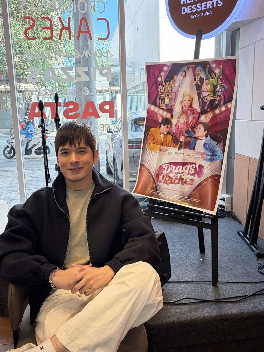PhilippineStar's tweet photo. “Drags to Riches” cast members Christian Bables, Elijah Canlas, and Iñigo Pascual share what audiences can expect from the comedy-drama film helmed by Victor Villanueva. | via @charmiepagulong https://t.co/pSf22fauNB