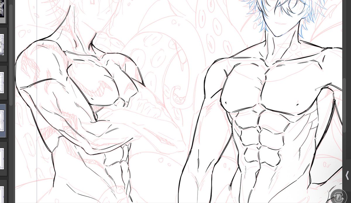 nahikarill's tweet photo. ภูมิใจในการวาดกล้ามมาก😭🙏 (เดี๋ยวมาลบ) https://t.co/jW1N9dyPPa
