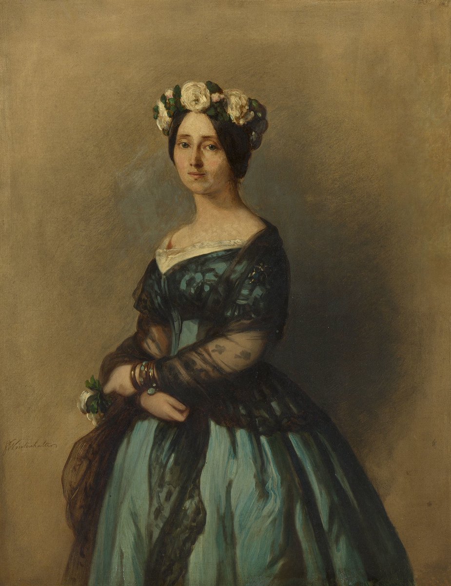 ShinyHistGems's tweet photo. Augusta of Saxe-Weimar-Eisenach, later Queen of Prussia and German Empress

Portrait by Franz Xaver Winterhalter, 1846 https://t.co/UppCh3bicx