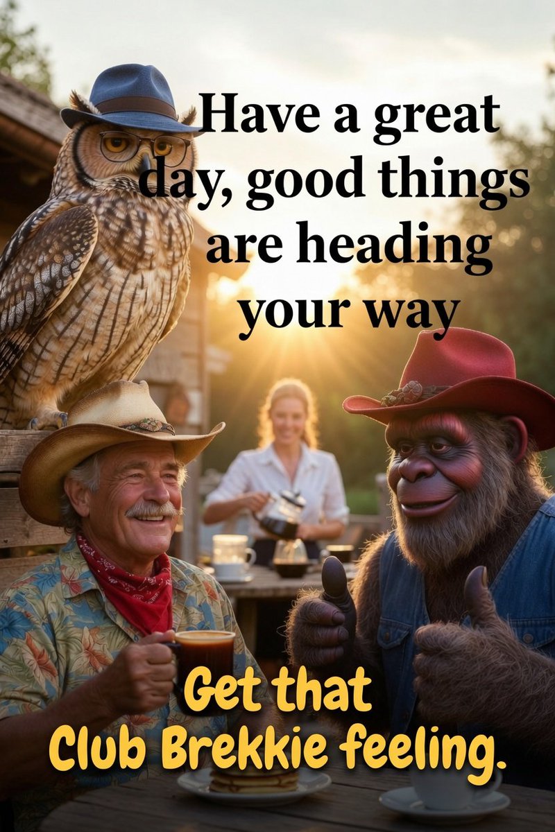 DocRock4real's tweet photo. Morning Vibes from Club Brekkie
☕️ Have a great day — good things are heading your way!

Fresh coffee, warm pancakes, and positive energy incoming.☕🥞💖

Let’s make today a good one!

Got that Club Brekkie Feeling?
#ClubBrekkie  #GoodVibesOnly #HaveAGreatDay
@grok @X https://t.co/QOup4YTtOL