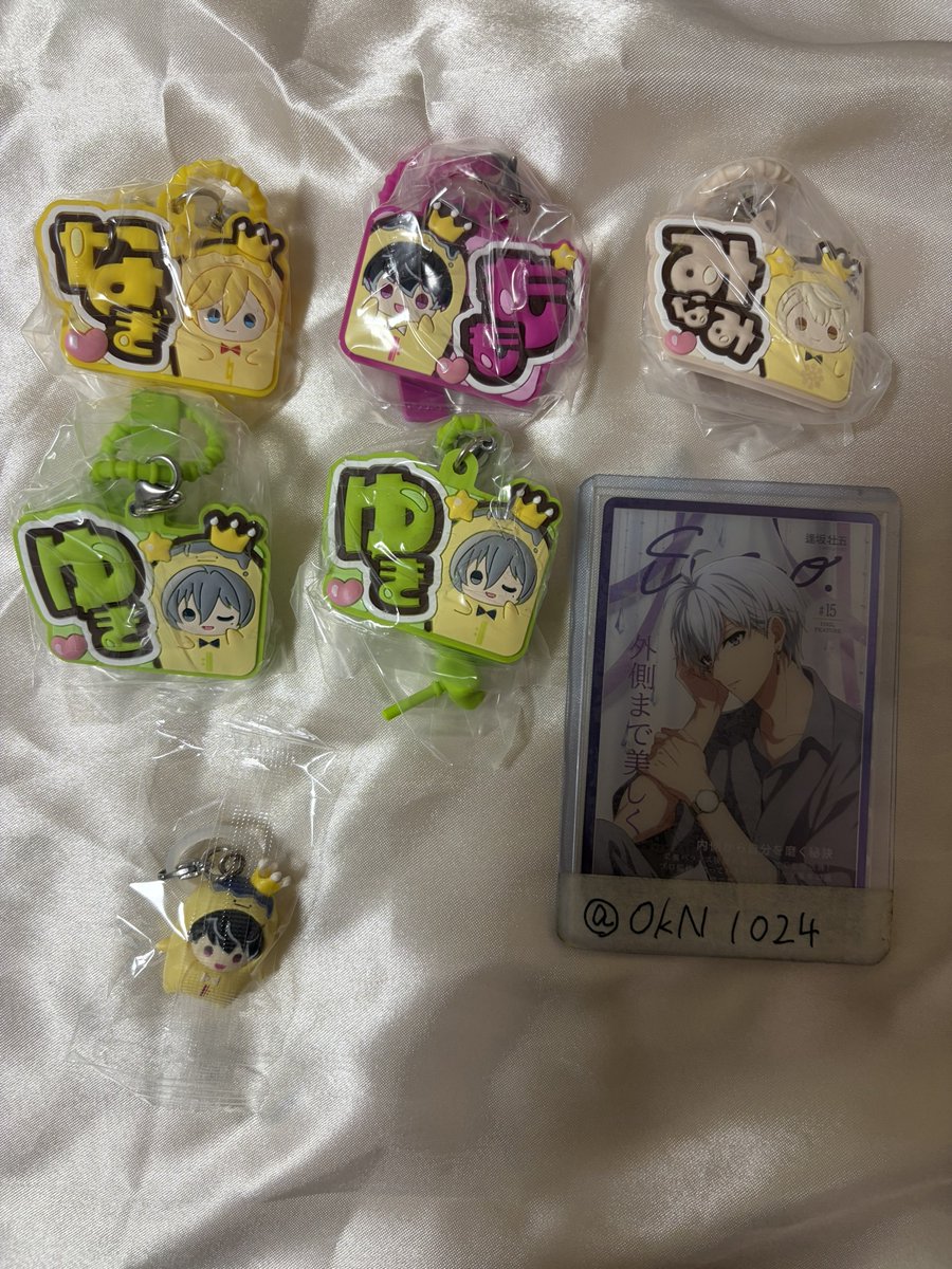 OkN1024's tweet photo. 交換 アイナナ めじるしアクセサリー 王様プリン ぷっくりカラフルマルチチャーム

譲→①チャーム ナギ、百、千、巳波
②めじるし 百

求→①環、壮五、天
②天

天は友人分になります。
郵送交換

お気軽にお声掛けください🙇‍♀️ https://t.co/YUUADV9wpV