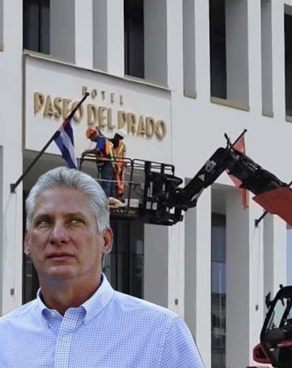 Taoro8's tweet photo. A los cubanos que aún tienen fresco en sus memorias como los expulsaban y les prohibían entrar a los hoteles en su propio país, ahora les piden que regresen a administrar esos mismos hoteles.
La obsesión por sobrevivir de esa Dictadura no nos va a borrar la memoria.
@DiazCanelB https://t.co/d2UbJemW4w