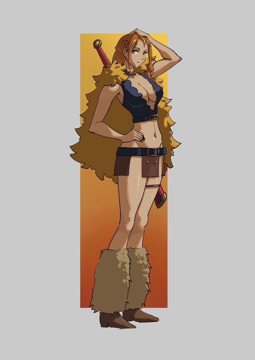 Egg_tart_art's tweet photo. Elbaf Nami https://t.co/OniU02EvjE