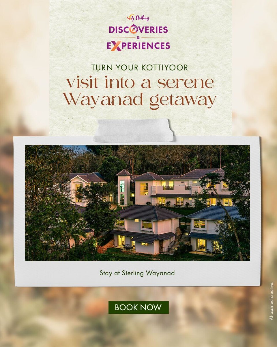 WorldOfSterling's tweet photo. Make your stay even more memorable at Sterling Wayanad, where comfort, warm hospitality, and easy access to the region’s cultural and natural attractions come together for a truly enriching getaway. https://t.co/lwpozQZl1j