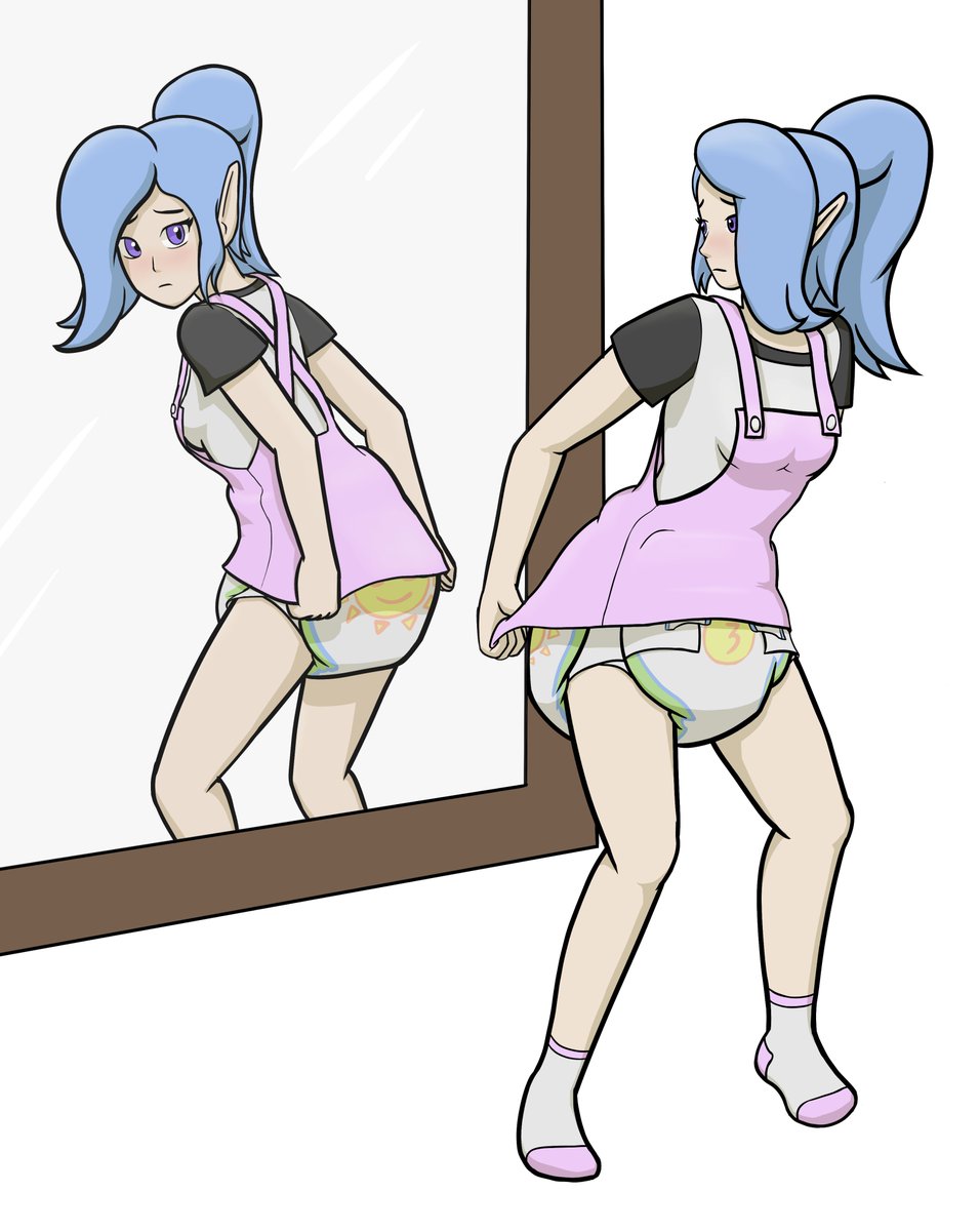 Elitzia123's tweet photo. My OC Luzina, "I can't go out like this" https://t.co/zJnN9Pt9it