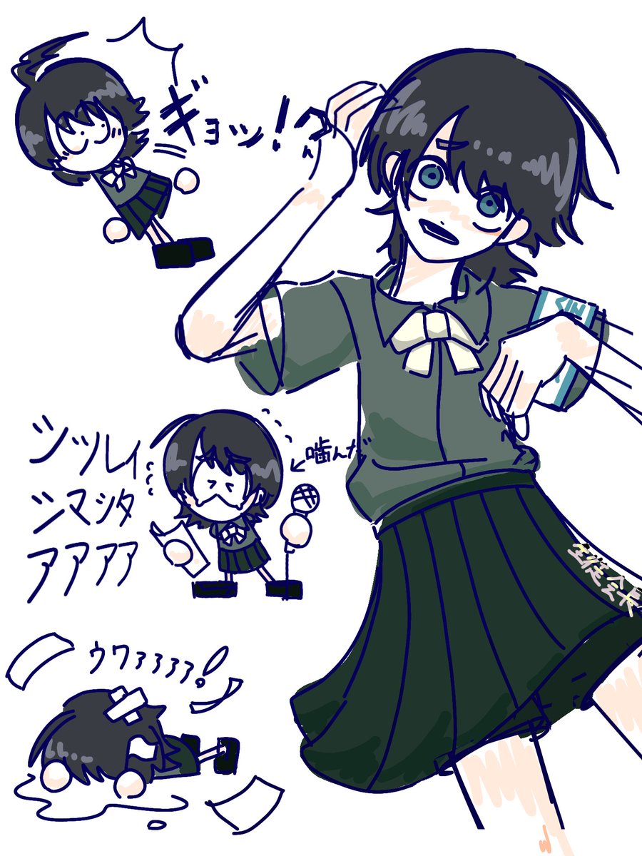 Juubee89's tweet photo. おっちょこちょいな生徒会長さんはいいぞ
#イラスト #創作 #OC  #オリキャラ https://t.co/cki2RQjqwh