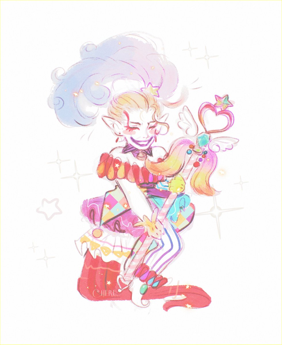 CheruleanArt's tweet photo. Magical girl Kefka...... https://t.co/wq8Es21olG