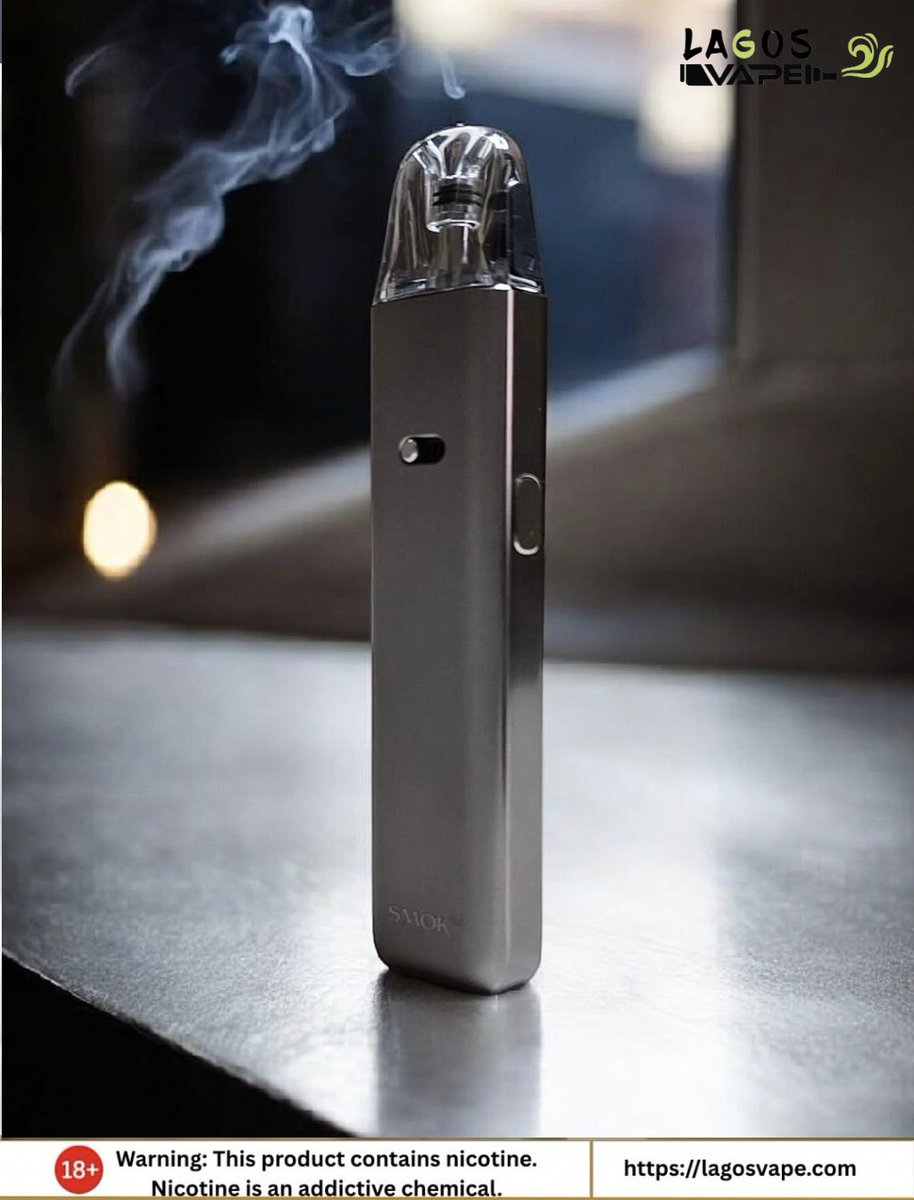 LagosvapeNg's tweet photo. Not every statement needs words.
Sometimes a clean silhouette, a smooth draw, and a trail of vapor say enough.
Meet the SMOK Arco Digi.
Stop by Lagos Vape and see why it’s turning heads.
#LagosVape #ArcoDigi #SMOKTech #VapeNigeria #PremiumPod https://t.co/6h3o2Zyvgy