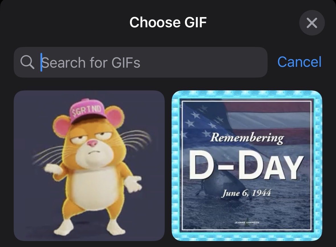 OUchrisNFTs's tweet photo. What is this little bear/mouse critter that X keeps recommending for GIF use?

And what is $GRIND? https://t.co/nkeP8u54jG