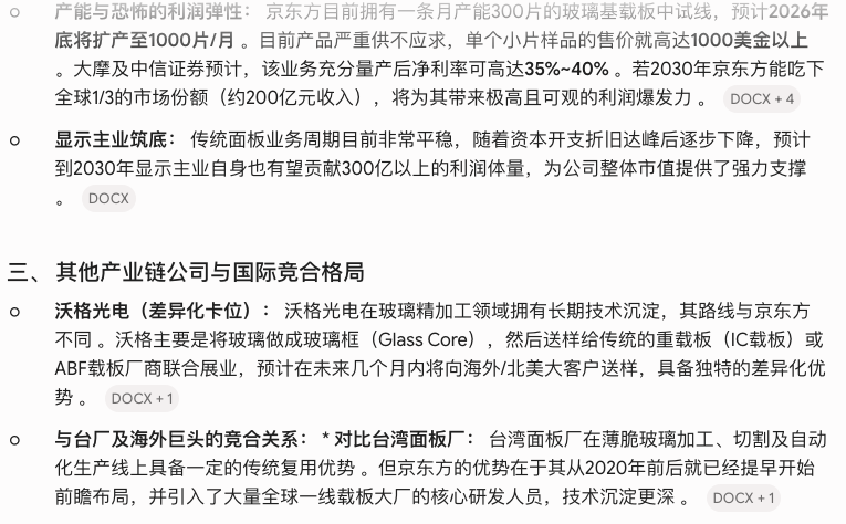 freearkshaw's tweet photo. 最权威的玻璃基板会议纪要总结新鲜出炉！！

中信证券于2026年6月7日召开的电话会议纪要《玻璃基载板卡位先进封装升级，产业化提速打开成长空间》。我觉得几个超预期的点：

1、根据目前产业反馈，商业化节奏已提前至2028年 。目前预计全行业将在2027年底迎来量产节点，2028年开始逐步体现高额收入贡献，此后将呈现指数级上升。

2、到2030年，全球玻璃基载板的市场规模至少可达600亿元以上 。

具体的电话会议纪要总结如图