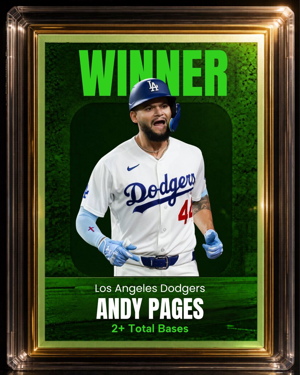 CodyBrownBets's tweet photo. 🏦 CASH. MONEY.

Don’t forget the Pages homer too!

❤️ Tap like if you want another today.

Great weekend of baseball so far… https://t.co/njxTbWUxyK