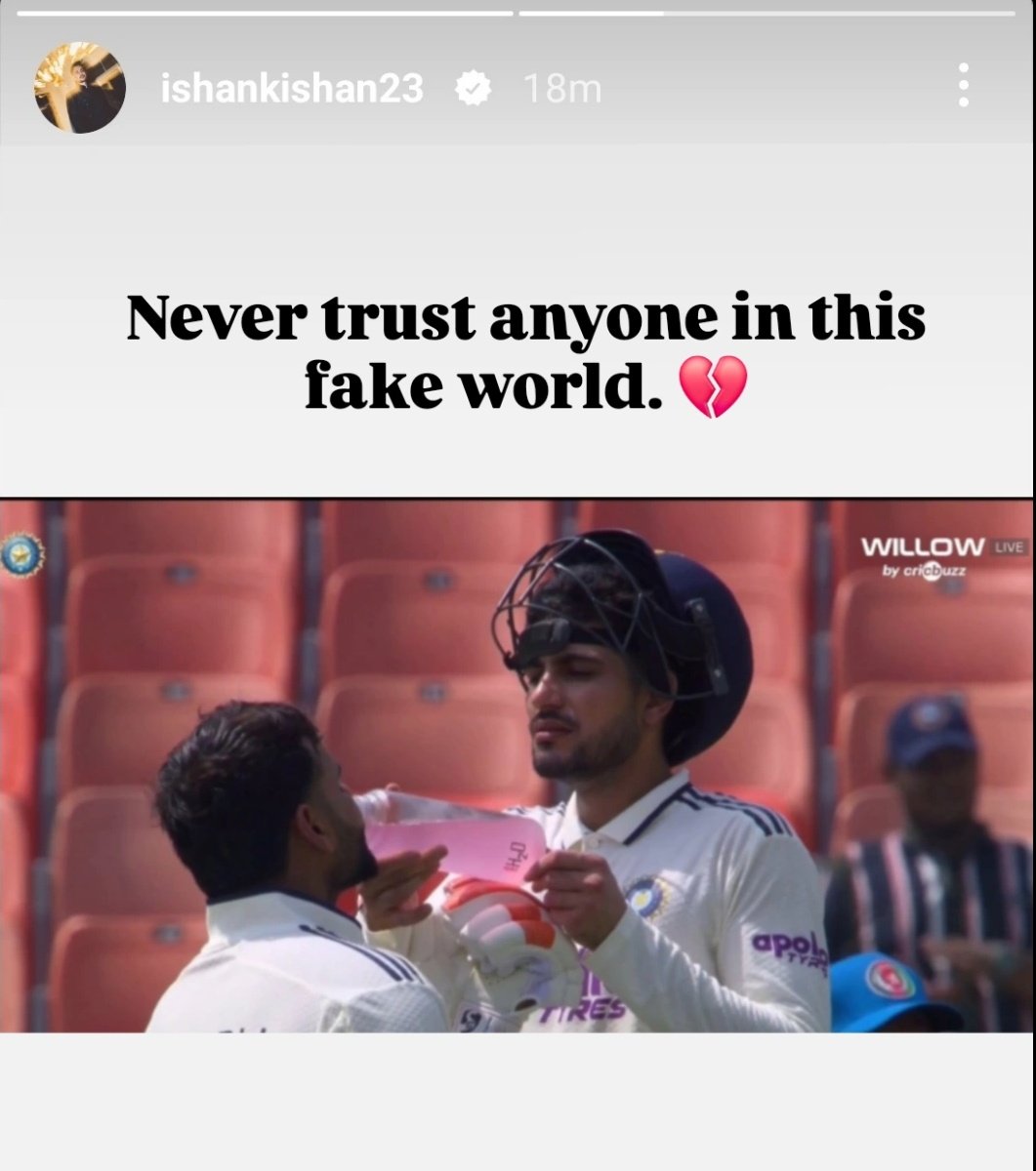 Vikrant_1589's tweet photo. Ishan Kishan's latest Instagram story. 😳 https://t.co/of0UYdvviM