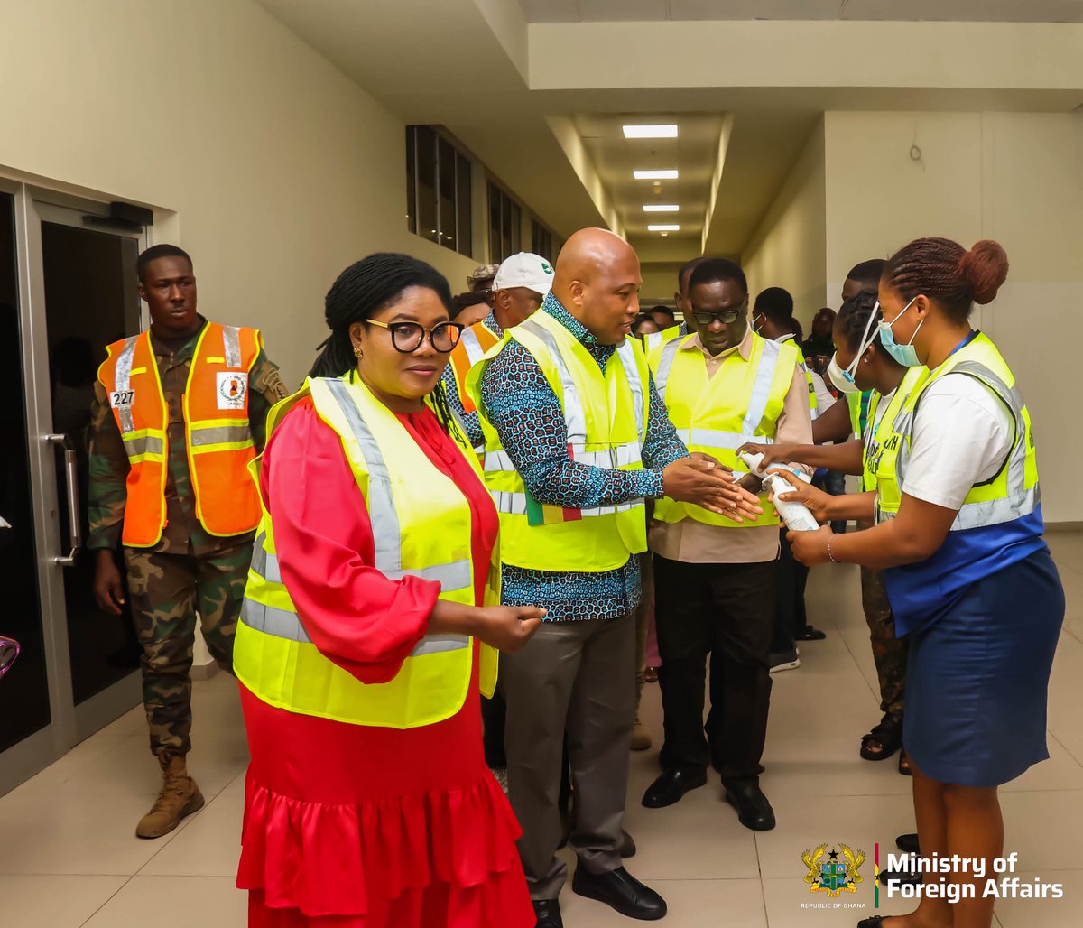 GyakyiQuayson's tweet photo. I joined my able Minister for Foreign Affairs, Hon. Samuel Okudzeto Ablakwa, and other government officials in receiving the second batch of Ghanaian nationals repatriated from South Africa following the recent xenophobic attacks.

We warmly welcomed our compatriots home and reassured them of Government’s commitment to their welfare, safety, and successful reintegration. Arrangements have been made to provide medical care, psychosocial support, and employment assistance to help them rebuild their lives.

I commend all institutions and partners whose coordinated efforts made this evacuation exercise successful. Ghana remains committed to protecting and supporting its citizens wherever they may be.