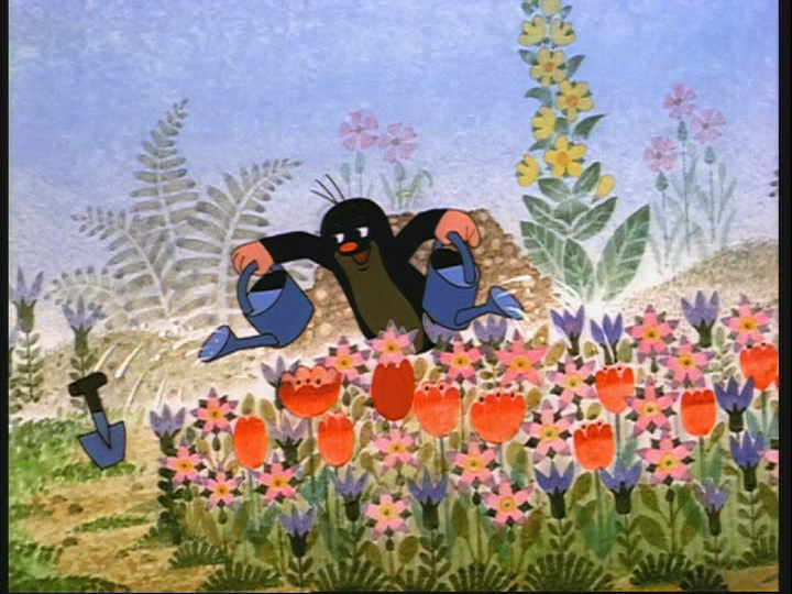 うさぎさん♡お花にお水をあげましょう♪ お花に水をあげましょう… お花も嬉しそうです… ステキな夢を