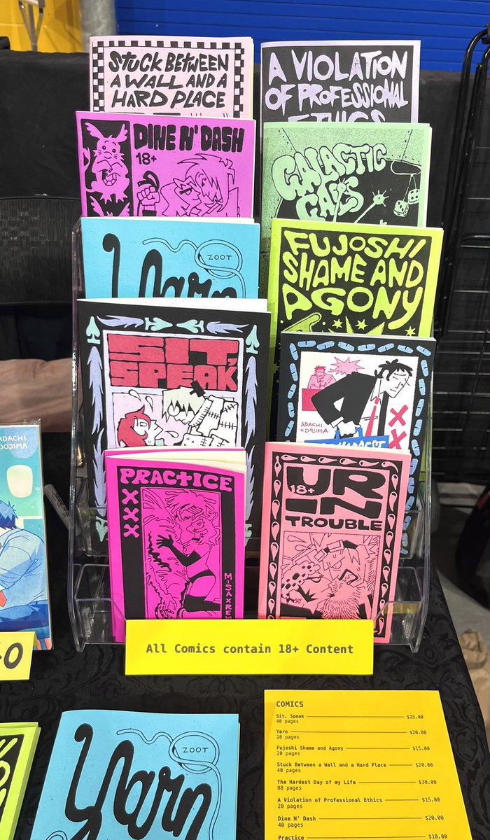 zootzonk's tweet photo. TCAF day 1 was so AWESOME!!! See you today for day 2, a lot of my stock is super limited… on the ice rink @ table 261! https://t.co/hjwxZubPsa