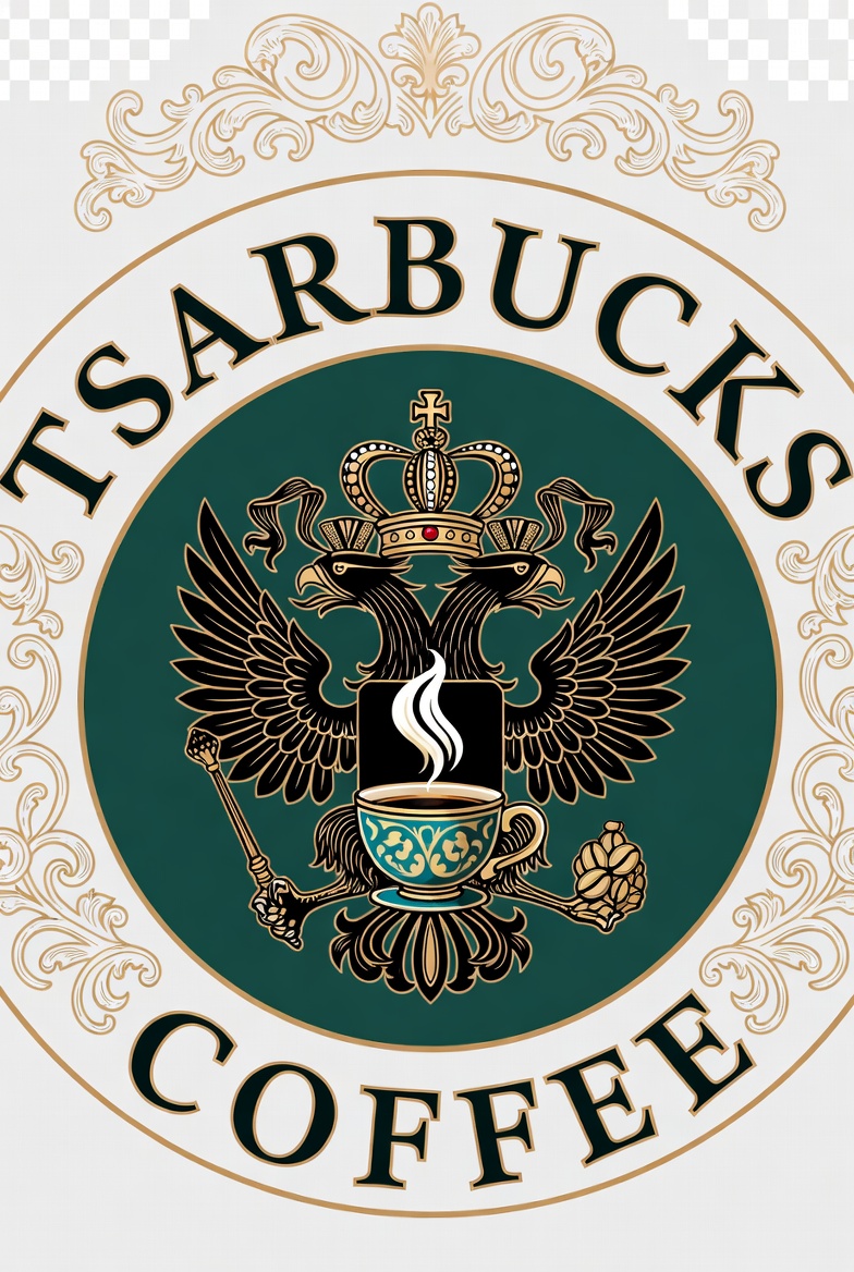 DarshanAleph's tweet photo. The Russians have no marketing sense at all. Obviously they should have called it Tsarbucks.