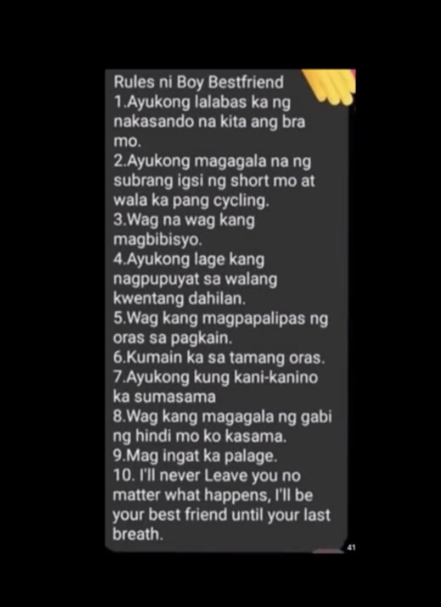 jenosaire's tweet photo. sampung utos ni boy besprend .jpg https://t.co/JqCaDbRsCo