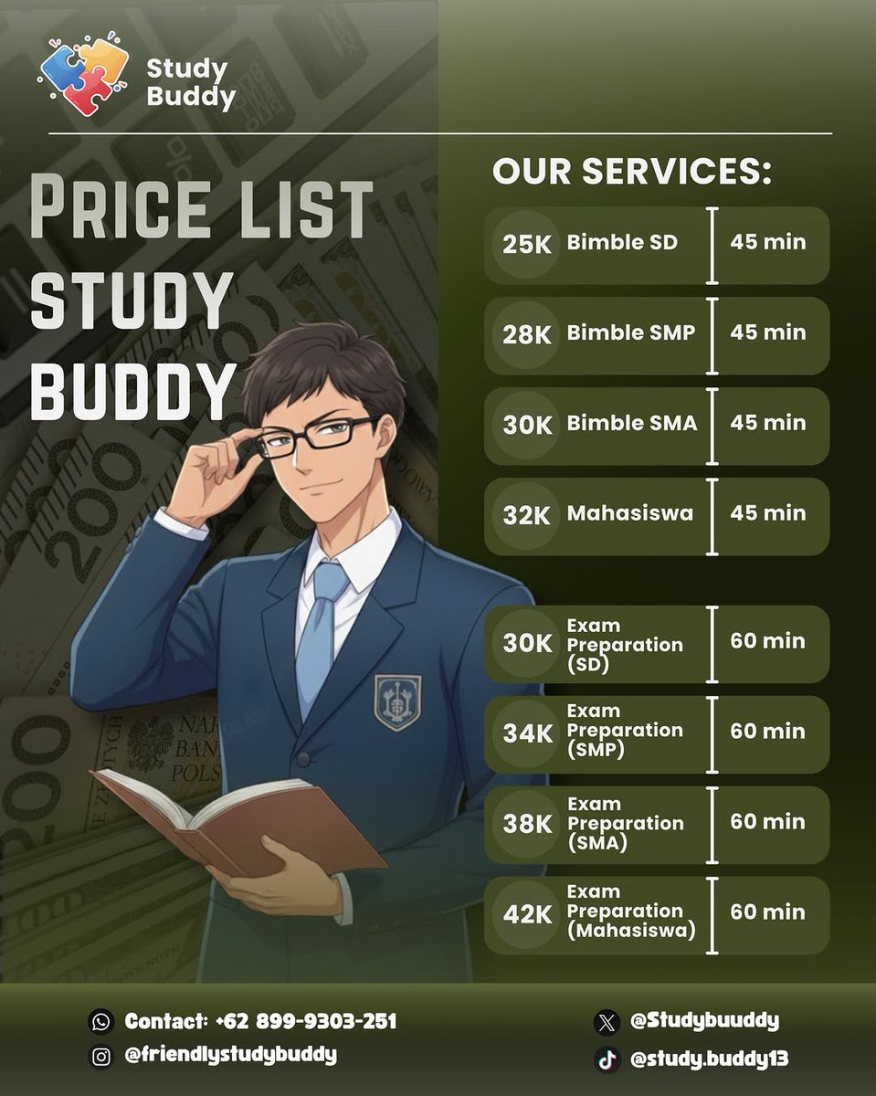 rieverstone's tweet photo. @berryjeojam Langsung aja kepoin Study Buddy nder. Materi bisa di req sesuai kebutuhan dan tentunya bakalan diajarin sama tutor-tutor keren dari mahasiswa TOP PTN Indo. Kamu juga bisa konsultasi terlebih dahulu, yuk buruan booking sesi belajar kamu bareng Study Buddy🙌 https://t.co/CRhKMXa9Mr