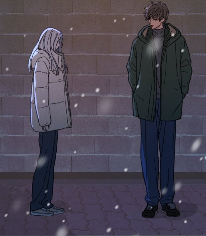 Urfavgirlxoxo1's tweet photo. After left che's house she started  crying in the middle of the street To ' think I'm crying on the street over something like this' then saw him waited for her in the snow just to cheer her up And when she felt embarrassed he replied "It's not embarrassing Don't cry, don't cry" https://t.co/DHtrDVbnFW