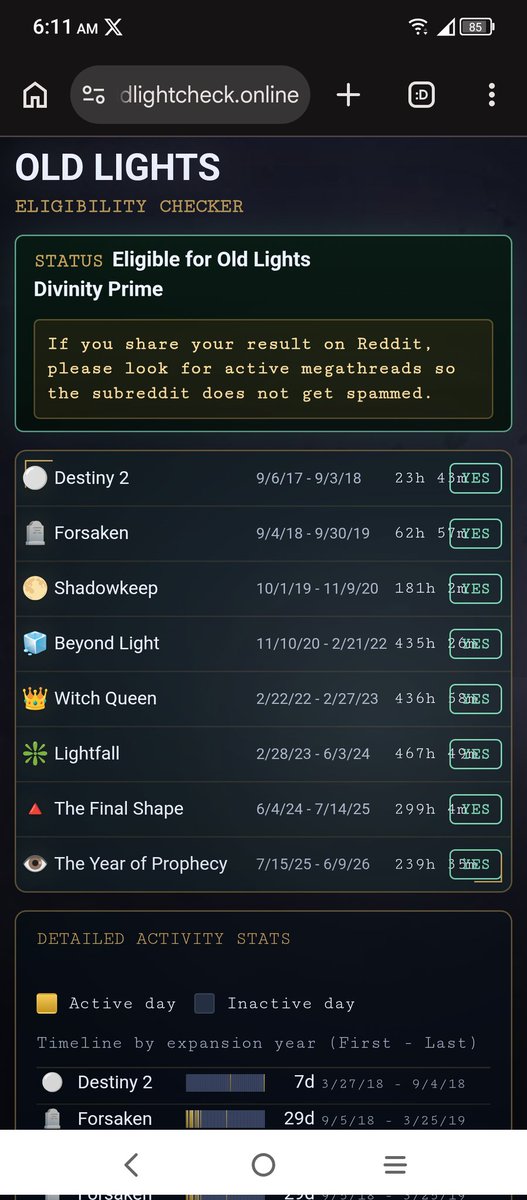 DeluxeBees's tweet photo. I was SO sure I wasn't gonna be eligible for the Old Lights emblem, but somehow I am blessed 🙂‍↕️ https://t.co/n5dCkqYPHB