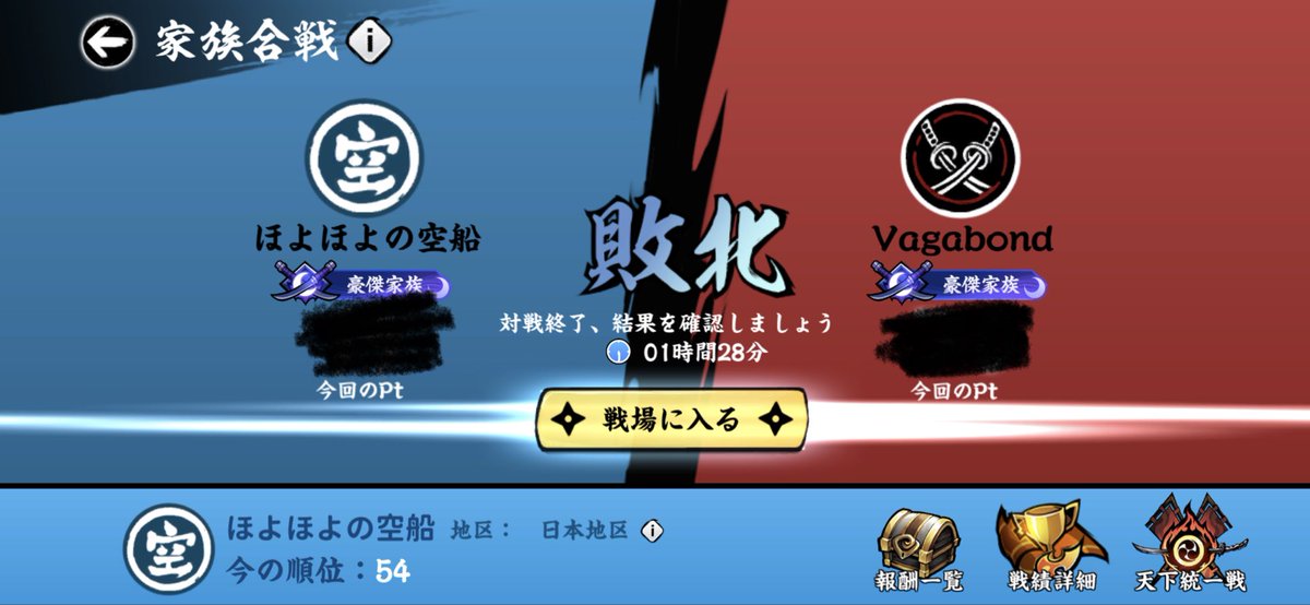 beni7536's tweet photo. 家族合戦は惜しくも敗北…
精鋭わんちゃん火力で押し切れんかと思ったけど、p2でずっと盾張られてて何もできんかったよ〜
相手さん妨害うますぎ！
髭星6まで後少し！ひざそーの忍具売っても無限に出てくるからその鯉の忍具と交換して〜
#忍者マストダイ　#ニンマス https://t.co/c11lQGHnZV