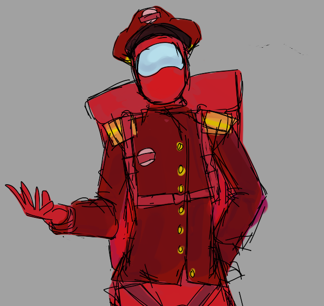 red_naxelA_N's tweet photo. I really LOVE the among us series thanks #amongus #captainred https://t.co/PSpkiDCqzF